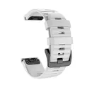 Bracelet montre silicone 20 à 26 mm Garmin Fenix – Couleur du bracelet White