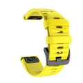 Bracelet montre silicone 20 à 26 mm Garmin Fenix – Couleur du bracelet Yellow