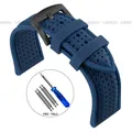 Bracelet montre silicone 20 à 26 mm – Couleur du bracelet Navy Blue 2