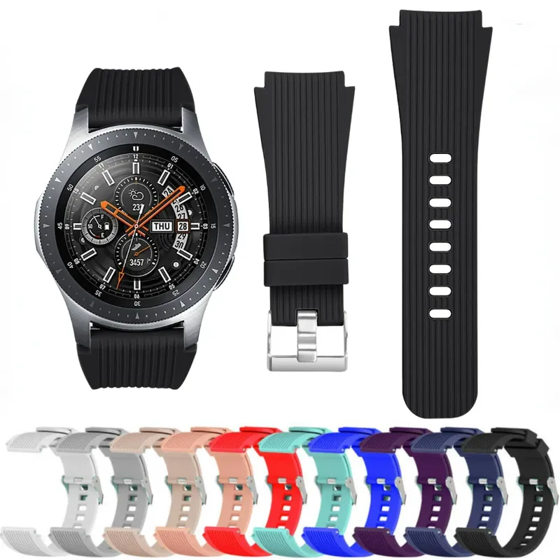 Bracelet montre silicone 20 et 22 mm