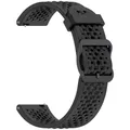 Bracelet montre silicone 20 et 22 mm – Couleur du bracelet Black