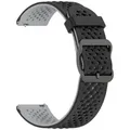 Bracelet montre silicone 20 et 22 mm – Couleur du bracelet Black gray