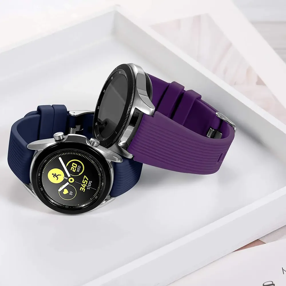 Bracelet montre silicone 20 et 22 mm