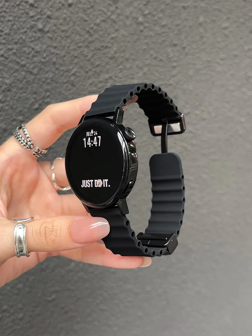 Bracelet montre silicone 20 et 22 mm
