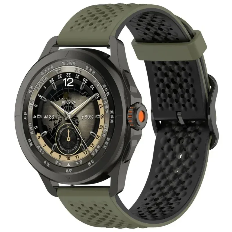 Bracelet montre silicone 20 et 22 mm