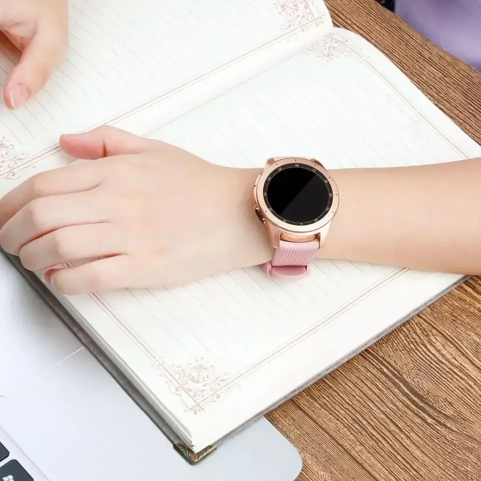 Bracelet montre silicone 20 et 22 mm