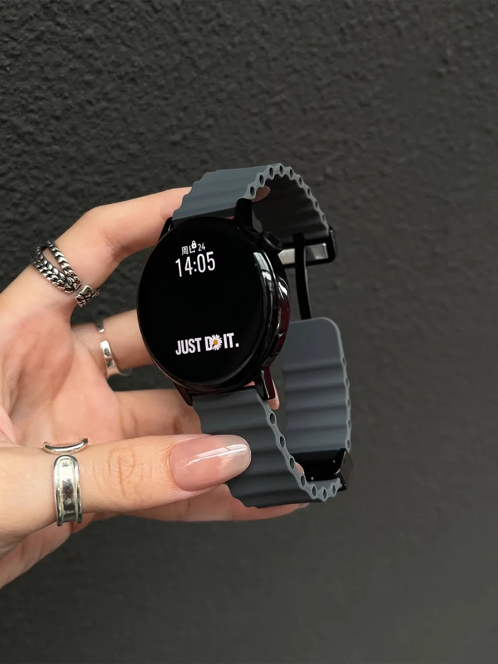 Bracelet montre silicone 20 et 22 mm