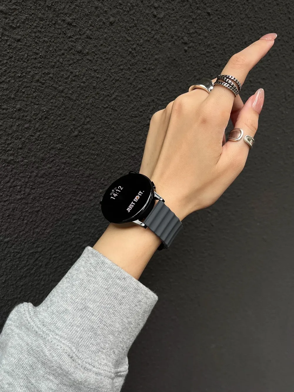 Bracelet montre silicone 20 et 22 mm