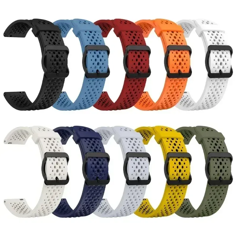 Bracelet montre silicone 20 et 22 mm