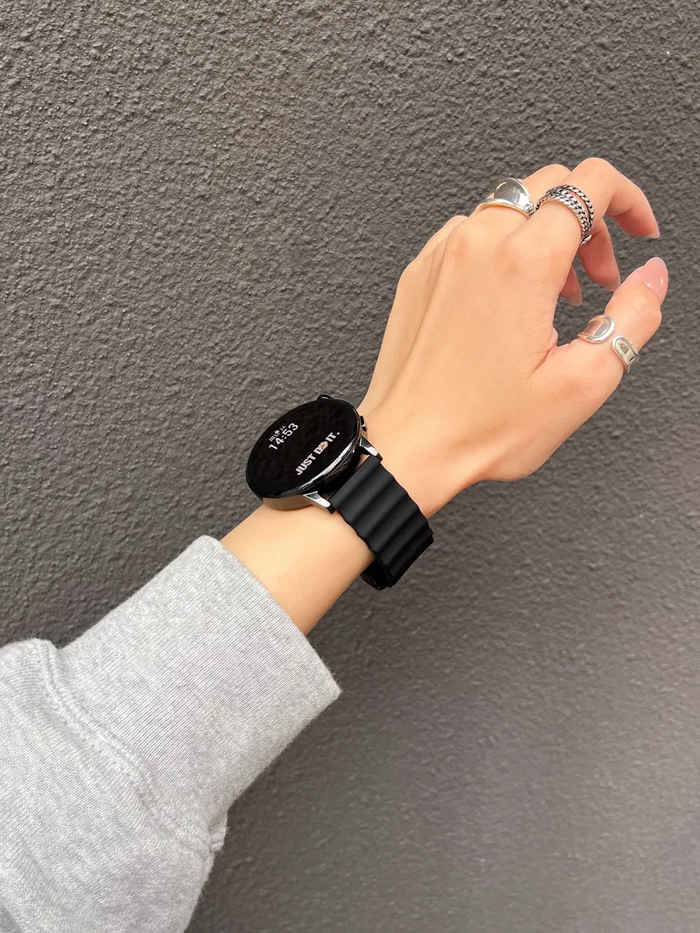 Bracelet montre silicone 20 et 22 mm