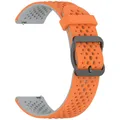 Bracelet montre silicone 20 et 22 mm – Couleur du bracelet Orange Grey