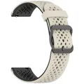 Bracelet montre silicone 20 et 22 mm – Couleur du bracelet Starlight black