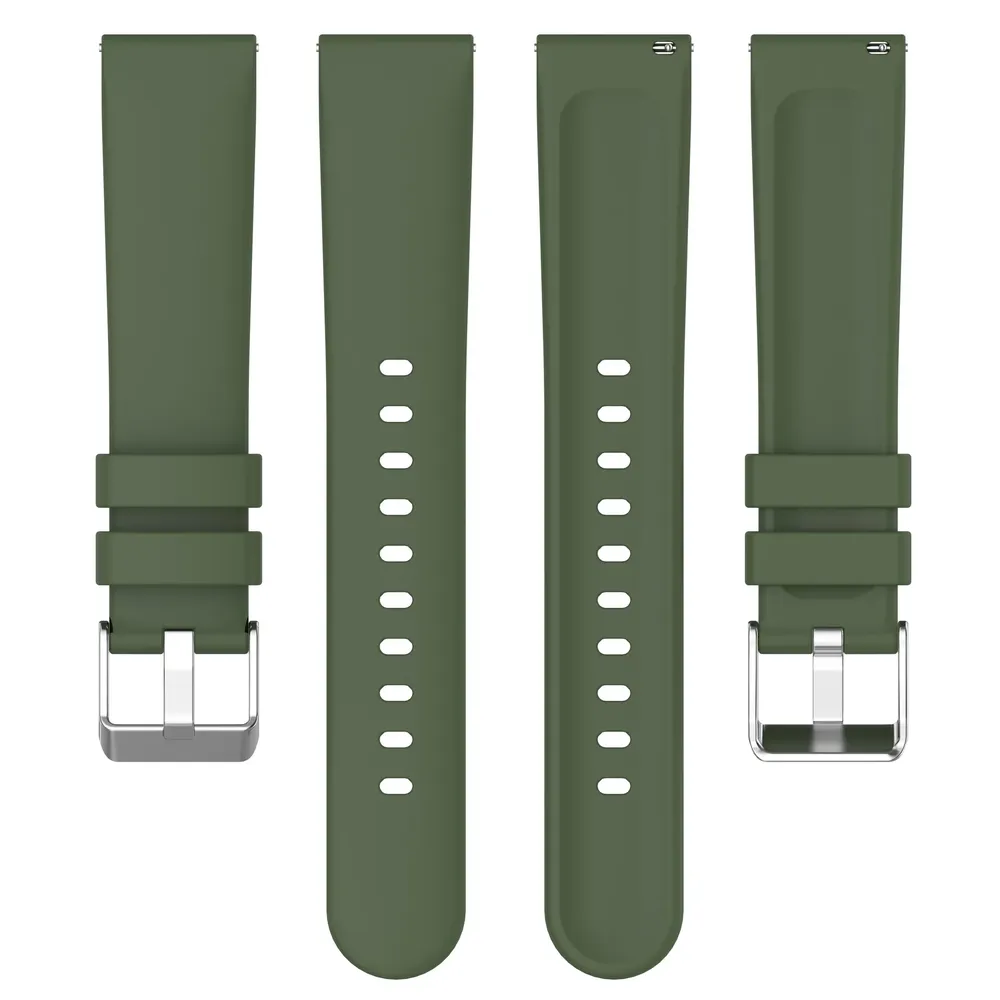 Bracelet montre silicone 20 et 22 mm universel