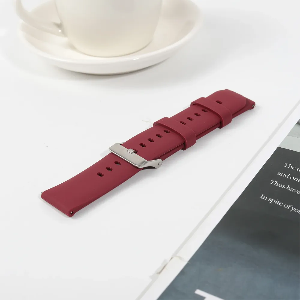 Bracelet montre silicone 20 et 22 mm universel