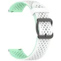 Bracelet montre silicone 20 et 22 mm – Couleur du bracelet White Duck Green