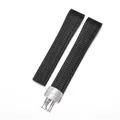 Bracelet montre silicone 21 mm pour Patek Philippe Aquanaut – Couleur du bracelet Black Steel Clasp