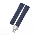 Bracelet montre silicone 21 mm pour Patek Philippe Aquanaut – Couleur du bracelet Blue Steel Clasp