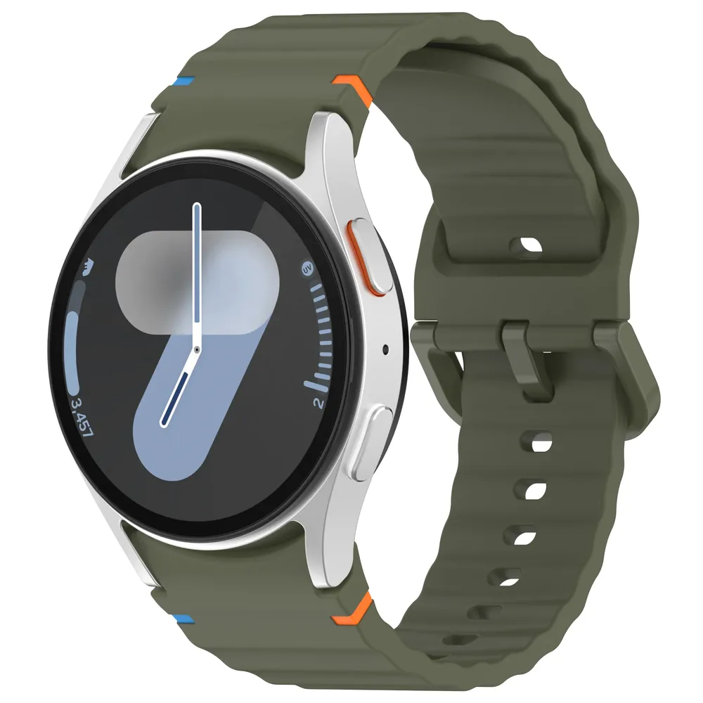 Bracelet montre silicone 40 à 44 mm pour Samsung Galaxy Watch