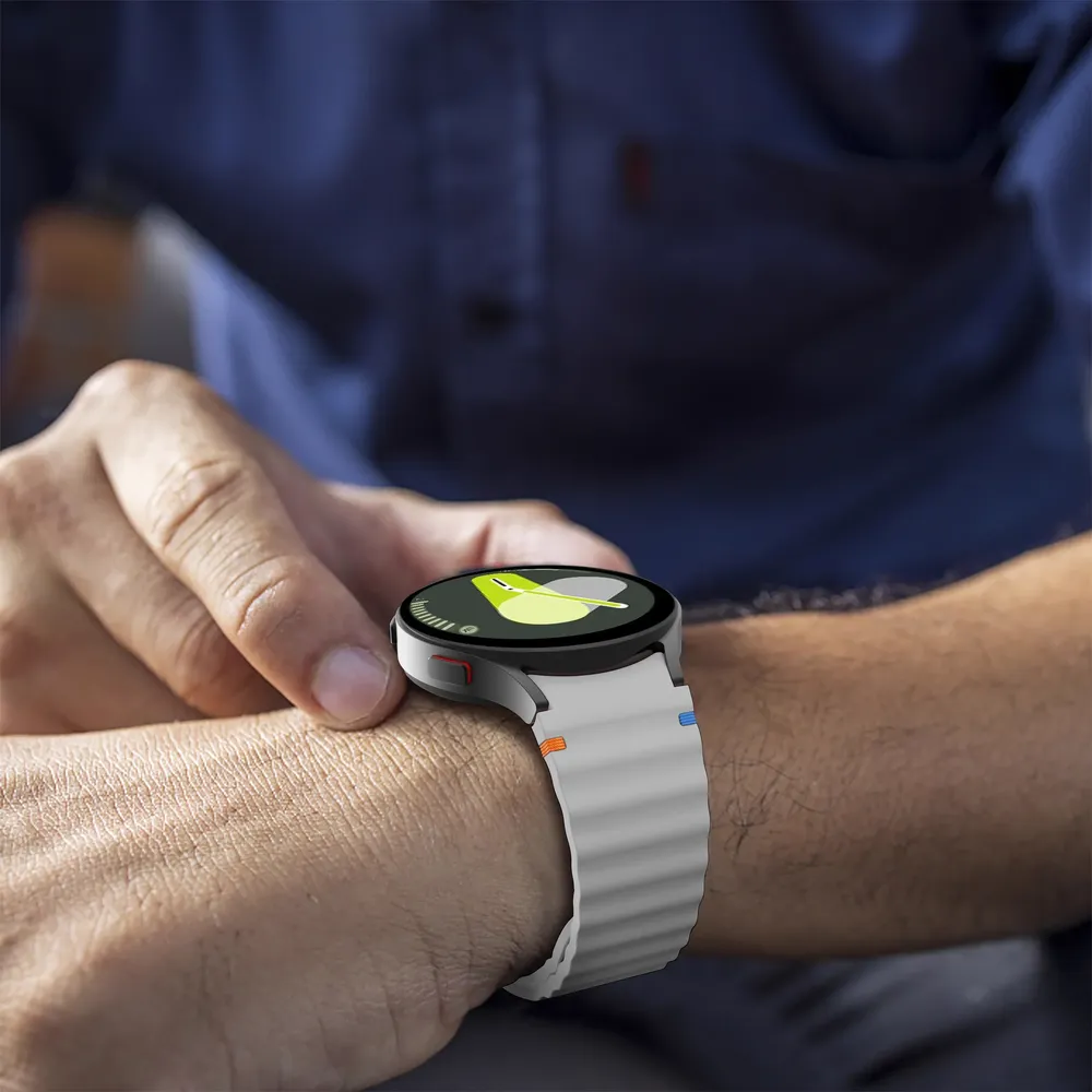 Bracelet montre silicone 40 à 44 mm pour Samsung Galaxy Watch
