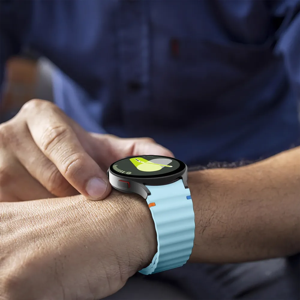 Bracelet montre silicone 40 à 44 mm pour Samsung Galaxy Watch