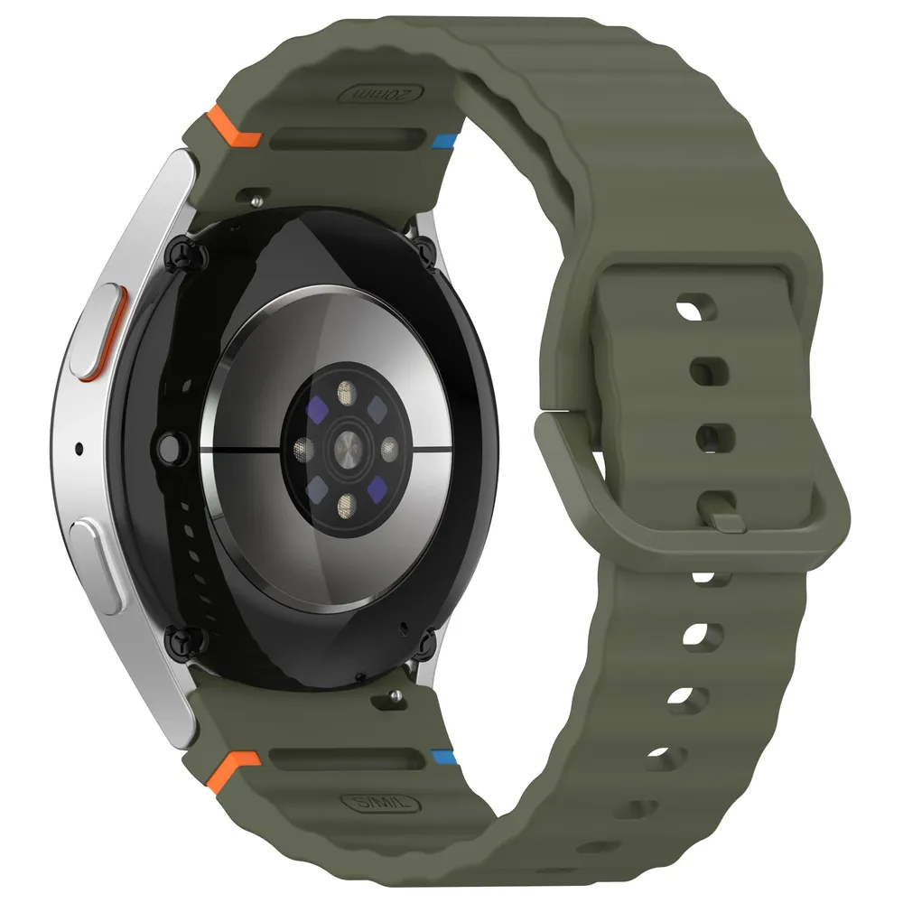 Bracelet montre silicone 40 à 44 mm pour Samsung Galaxy Watch