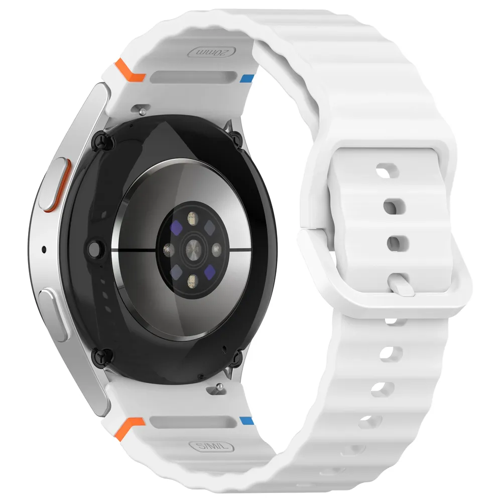 Bracelet montre silicone 40 à 44 mm pour Samsung Galaxy Watch