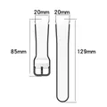 Bracelet montre silicone 40 à 47 mm pour Samsung Galaxy Watch – 6