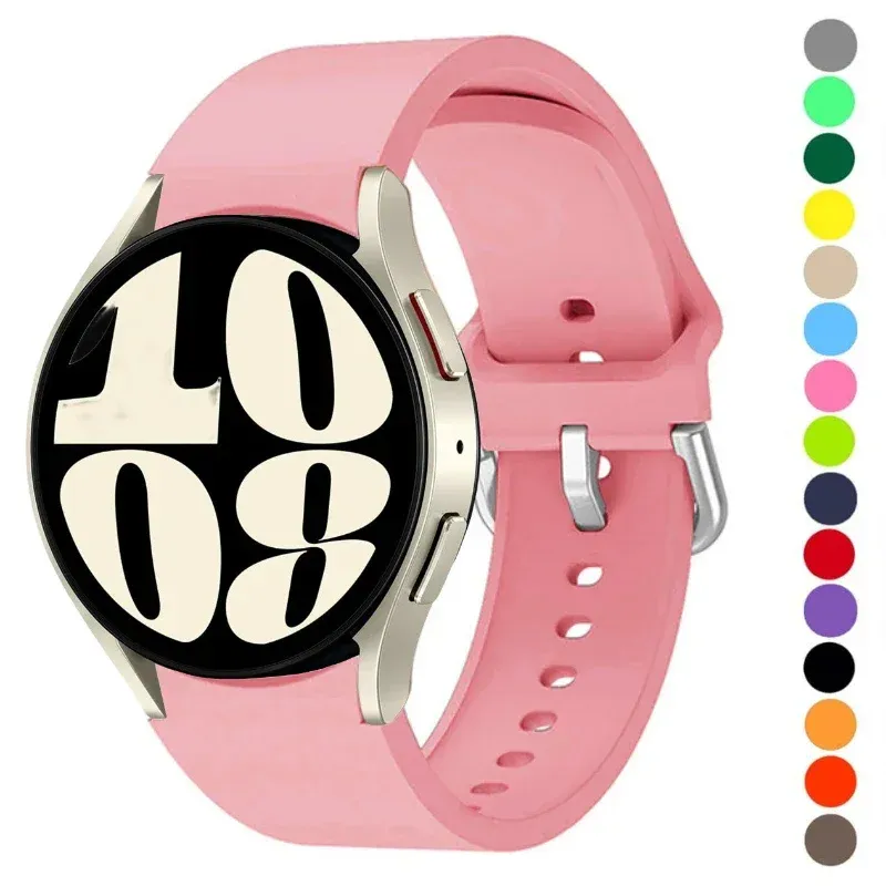 Bracelet montre silicone 40 à 47 mm pour Samsung Galaxy Watch