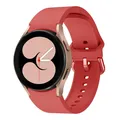 Bracelet montre silicone 40 à 47 mm pour Samsung Galaxy Watch – Couleur du bracelet Official red