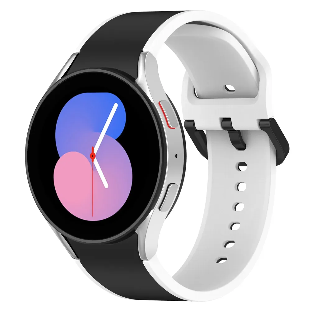 Bracelet montre silicone 40 à 47 mm pour Samsung Galaxy Watch