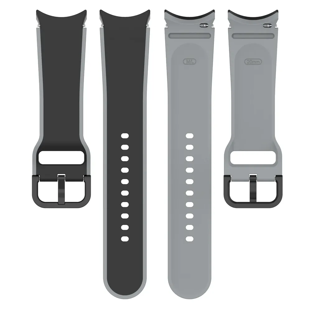 Bracelet montre silicone 40 à 47 mm pour Samsung Galaxy Watch