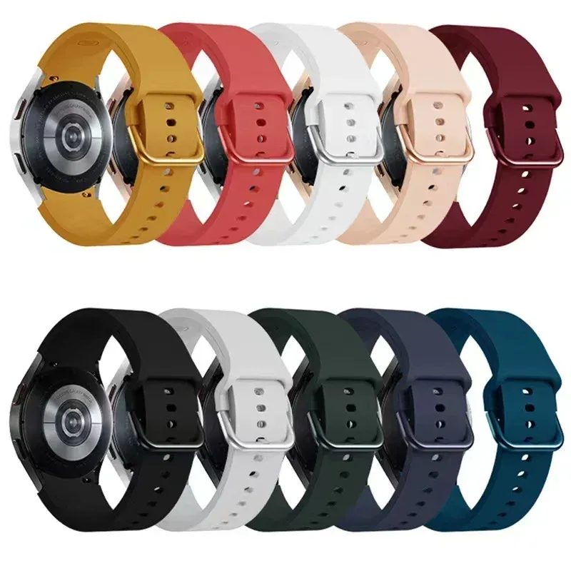 Bracelet montre silicone 40 à 47 mm pour Samsung Galaxy Watch
