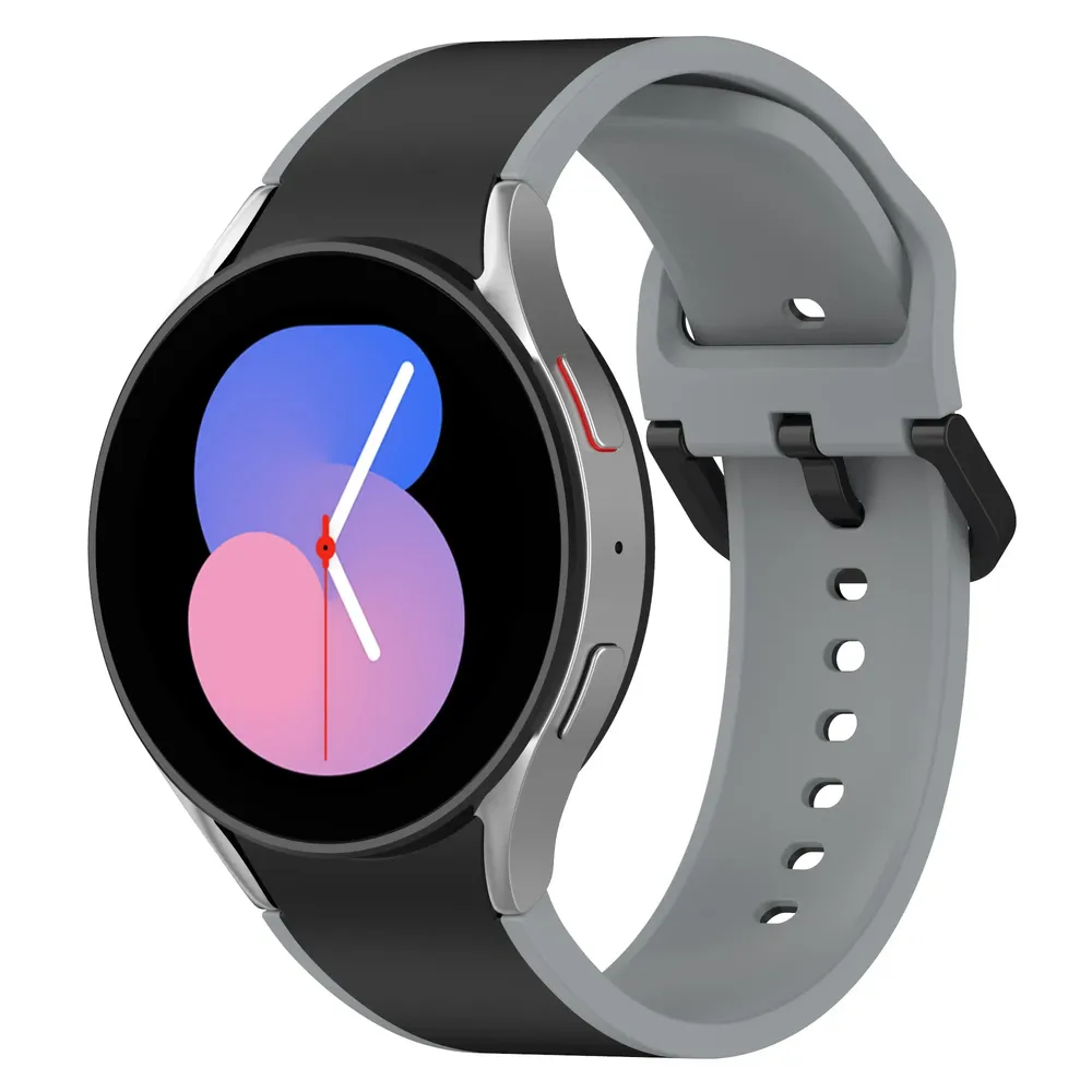 Bracelet montre silicone 40 à 47 mm pour Samsung Galaxy Watch