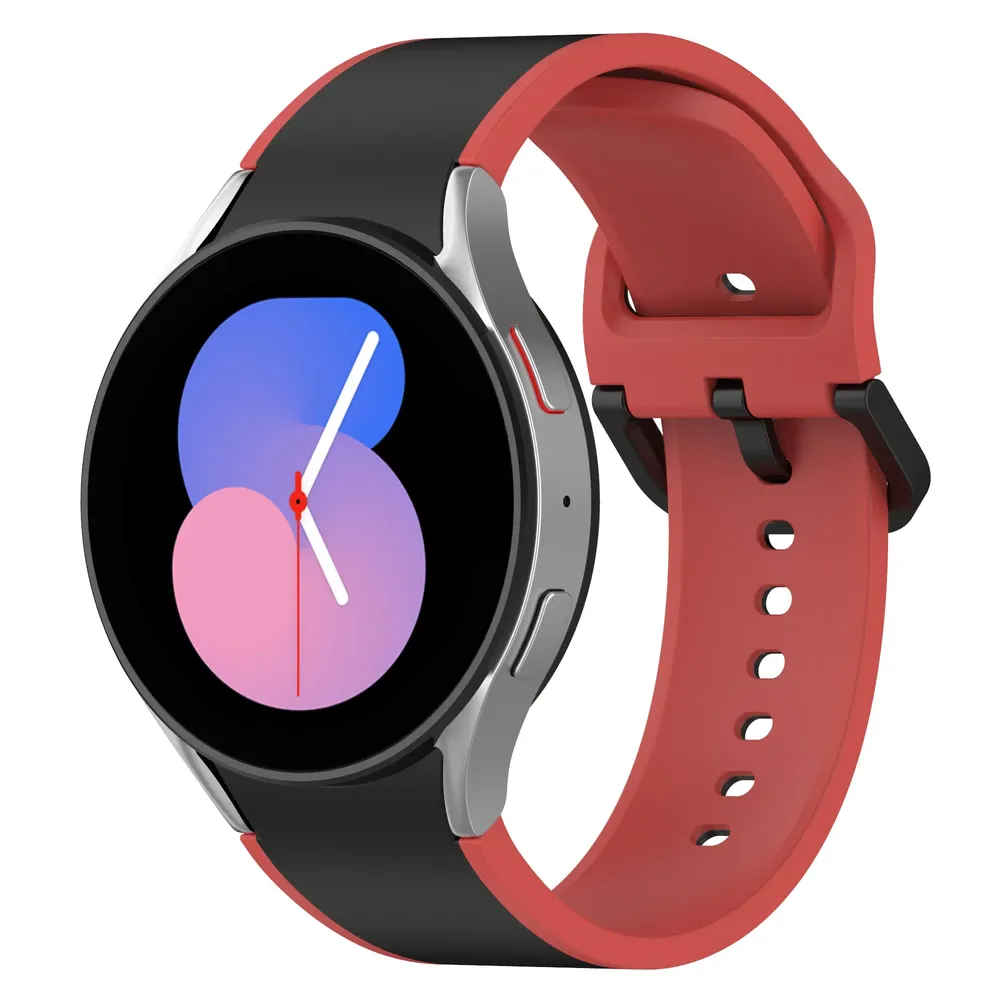 Bracelet montre silicone 40 à 47 mm pour Samsung Galaxy Watch