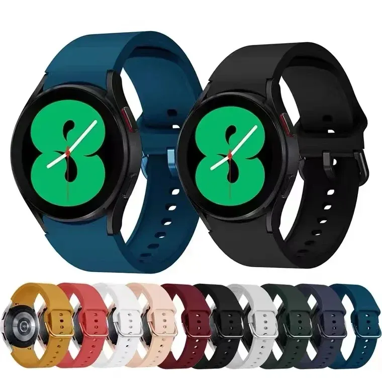 Bracelet montre silicone 40 à 47 mm pour Samsung Galaxy Watch