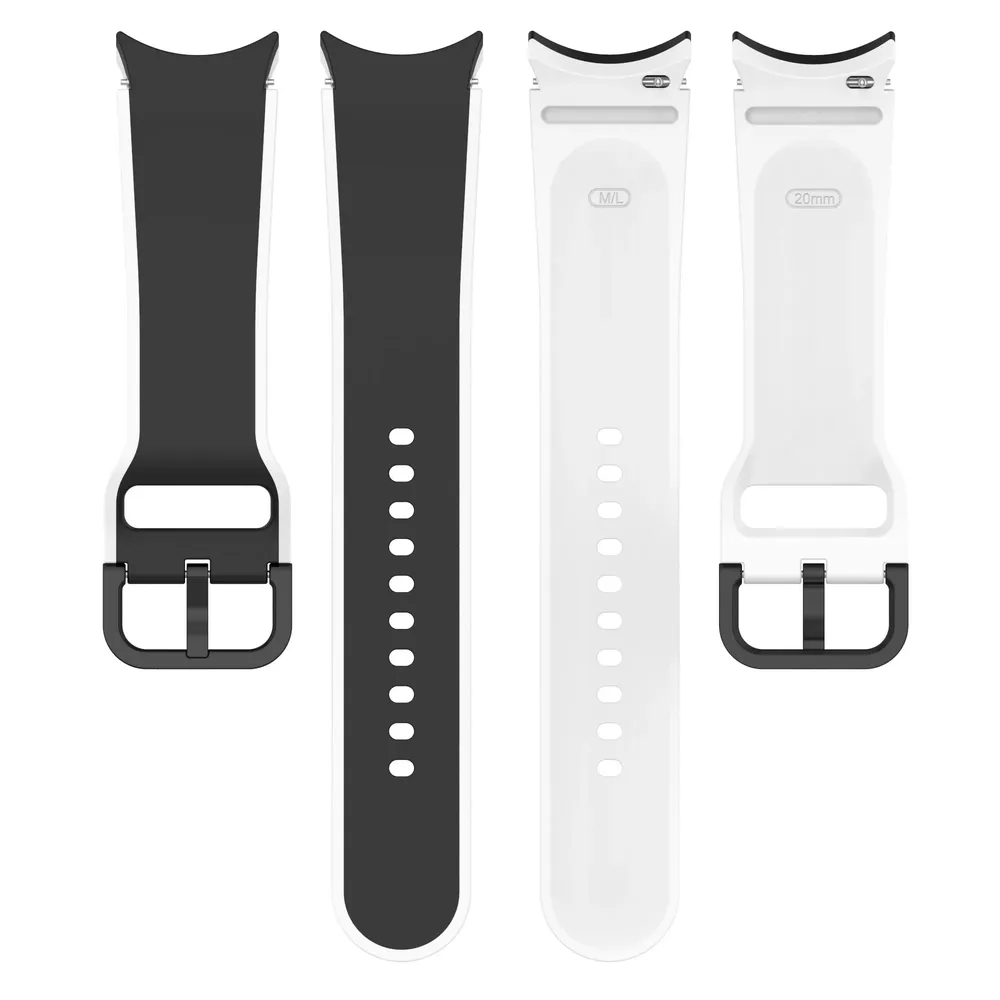 Bracelet montre silicone 40 à 47 mm pour Samsung Galaxy Watch