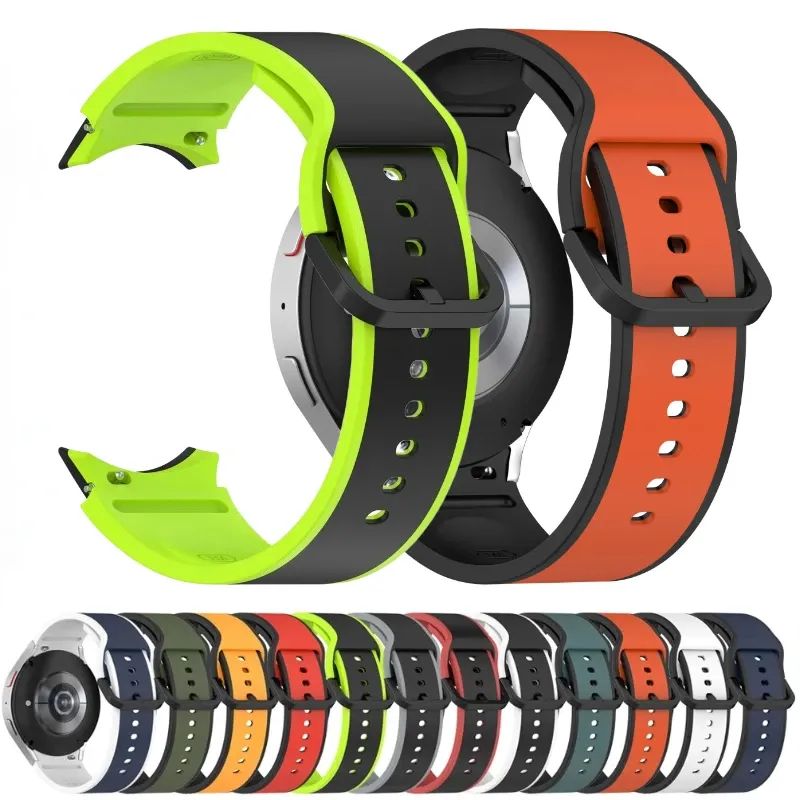 Bracelet montre silicone 40 à 47 mm pour Samsung Galaxy Watch