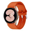 Bracelet montre silicone 40 à 47 mm pour Samsung Galaxy Watch – Couleur du bracelet Orange