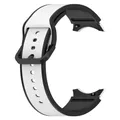 Bracelet montre silicone 40 à 47 mm pour Samsung Galaxy Watch – Couleur du bracelet White black