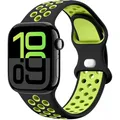 Bracelet montre silicone 40 à 49 mm – Couleur du bracelet Black green