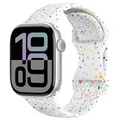 Bracelet montre silicone 40 à 49 mm – Couleur du bracelet Flash white