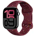 Bracelet montre silicone 40 à 49 mm – Couleur du bracelet Flash Wine red
