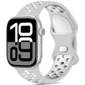 Bracelet montre silicone 40 à 49 mm – Couleur du bracelet Grey white