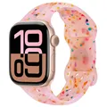 Bracelet montre silicone 40 à 49 mm – Couleur du bracelet Transparent Pink