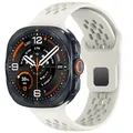 Bracelet montre silicone 47 mm pour Samsung Galaxy Watch Ultra – Couleur du bracelet starlight