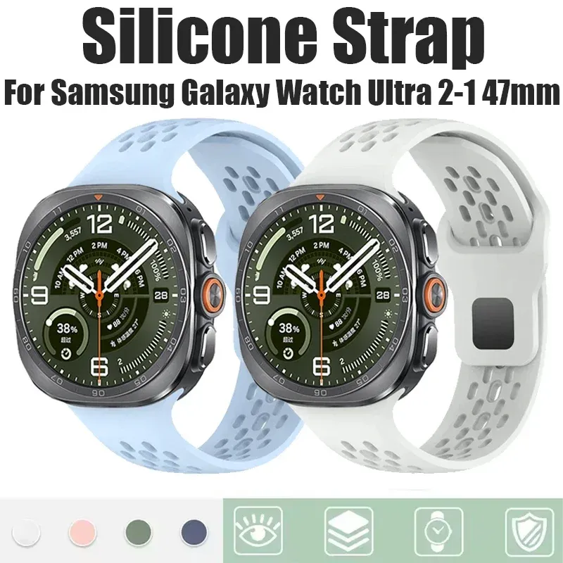 Bracelet montre silicone 47 mm pour Samsung Galaxy Watch Ultra