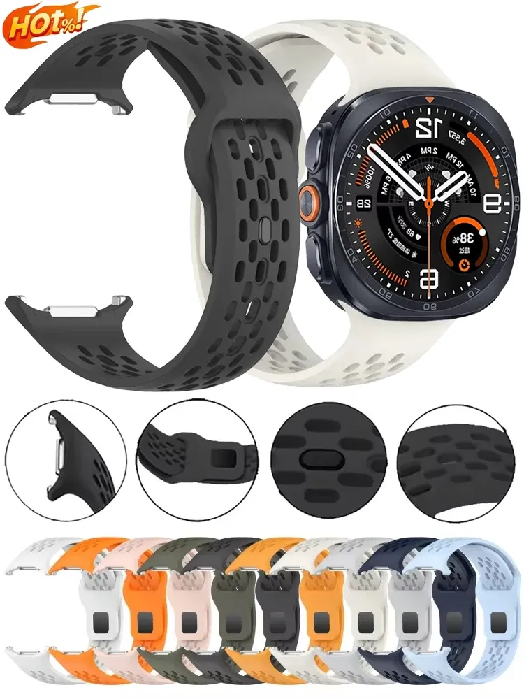 Bracelet montre silicone 47 mm pour Samsung Galaxy Watch Ultra