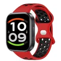 Bracelet montre silicone bicolore – Couleur du bracelet 1 Red Black