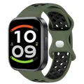 Bracelet montre silicone bicolore – Couleur du bracelet 3 Army Black
