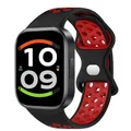 Bracelet montre silicone bicolore – Couleur du bracelet 4 Black Red